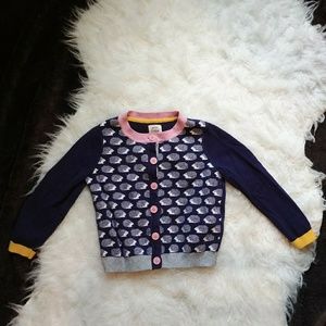 3/4 year Mini Boden hedgehog cardigan